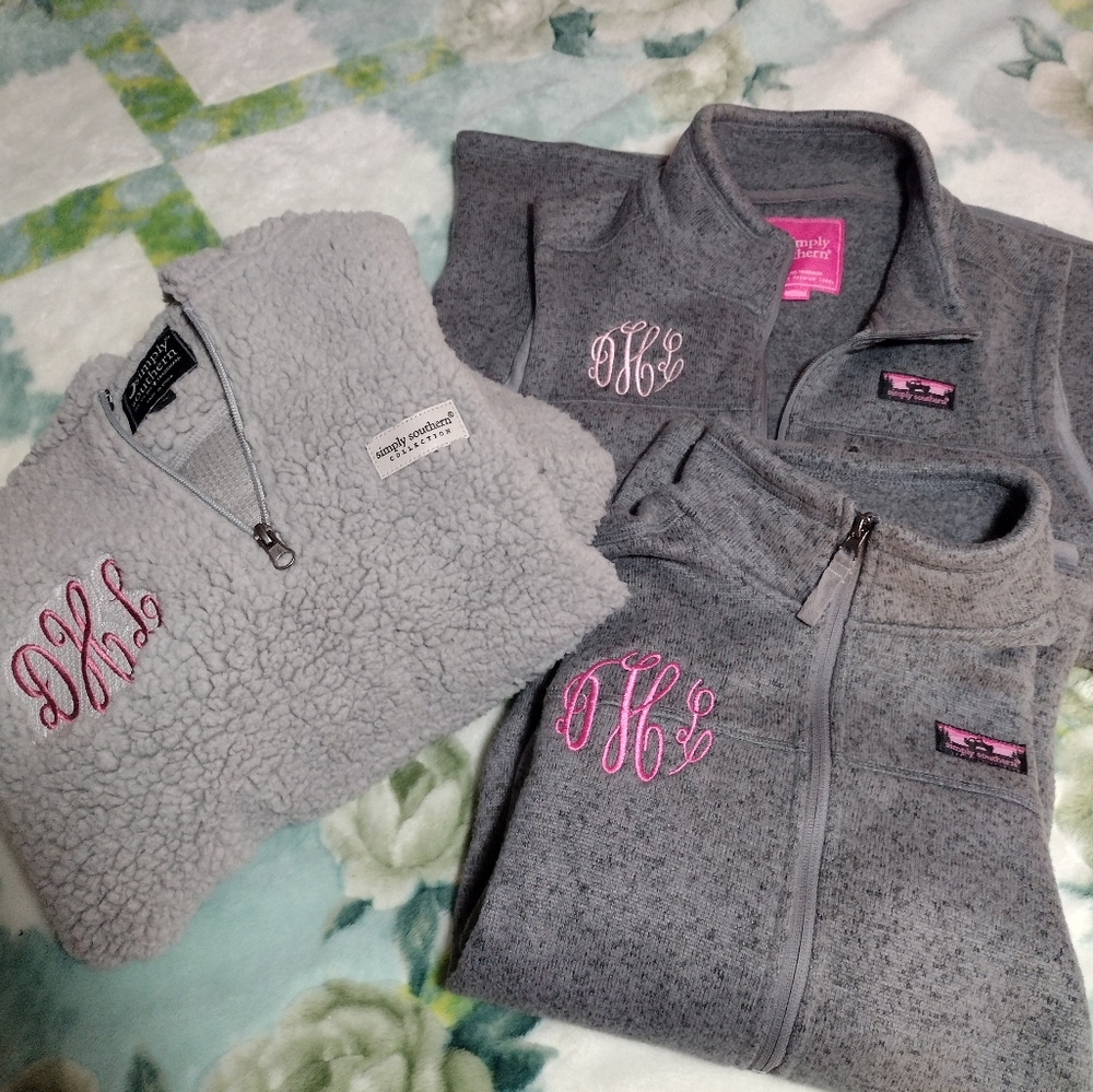 Simply Southern Sherpa Jacket fleece vest and coat Womens sizes Small & Medium